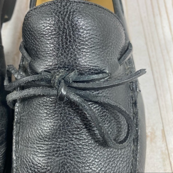 Cole Haan Black Pebbled Leather Moc Toe Loafer 11 - Picture 6 of 13